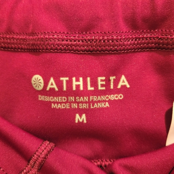 2/$18 Athleta Contender Side Stripe Capri Short Leggings Powerlift High Waisted - Picture 3 of 10